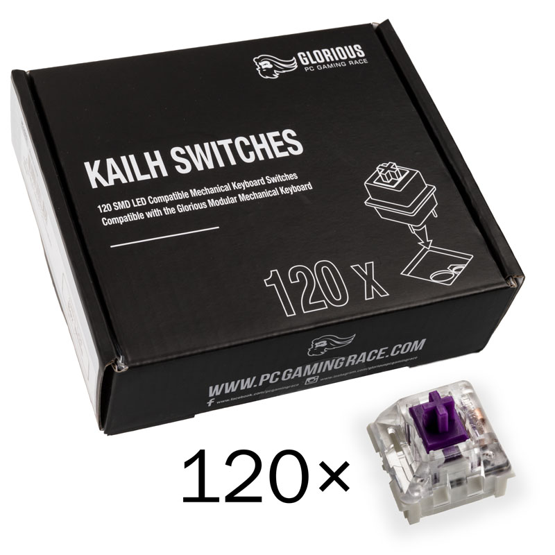 Glorious - Glorious Kailh Purple Pro Switches (120 pieces) (KAI-PURPLE)