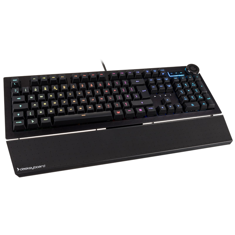 Das Keyboard 5QS Mechanical Gaming Keyboard, Omron Gamma-Zulu, UK-Layout, Black (DKPK5QSP0GZS0UKX)