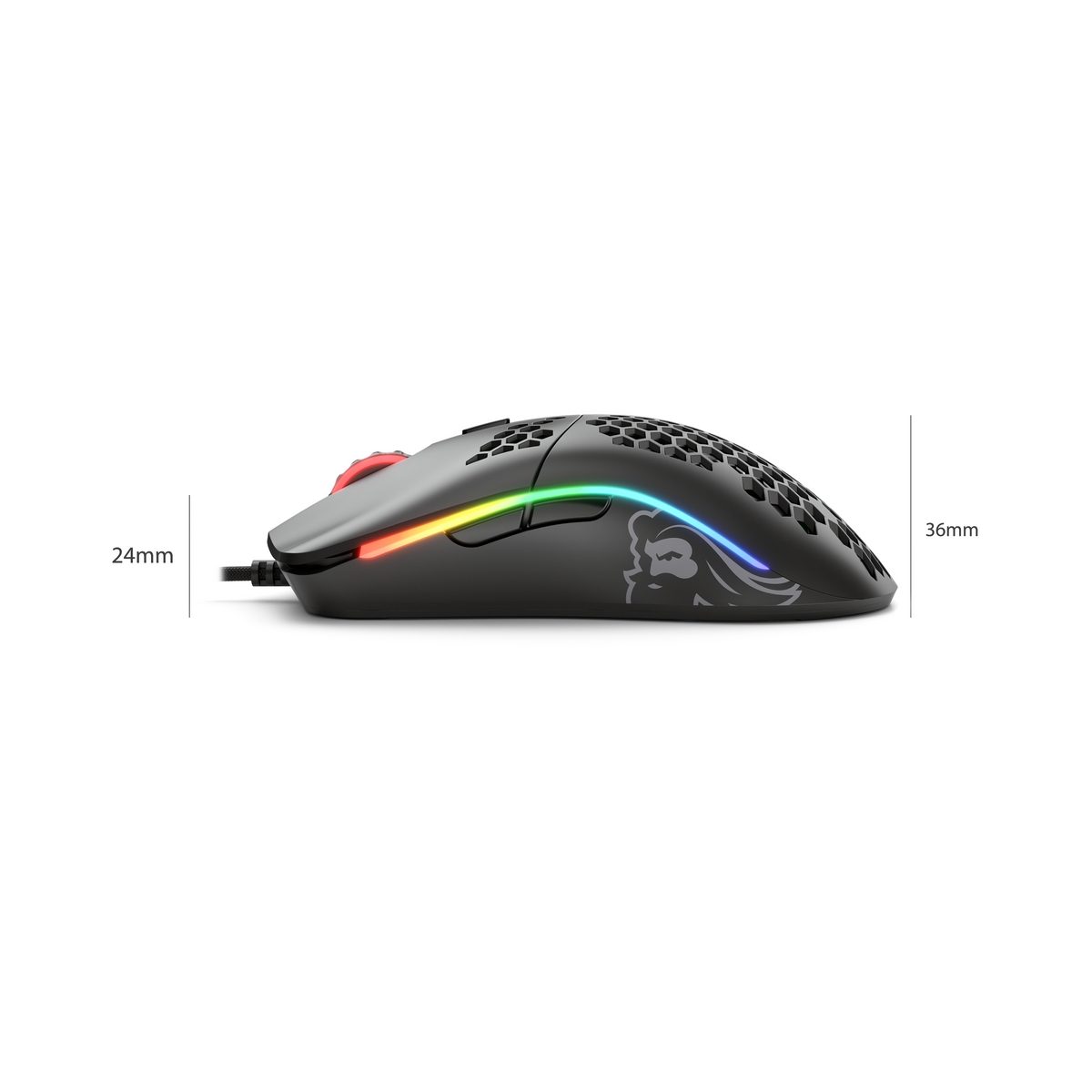 Glorious - Glorious Model O- USB RGB Odin Optical Gaming Mouse - Glossy Black (GOM-GBLACK)