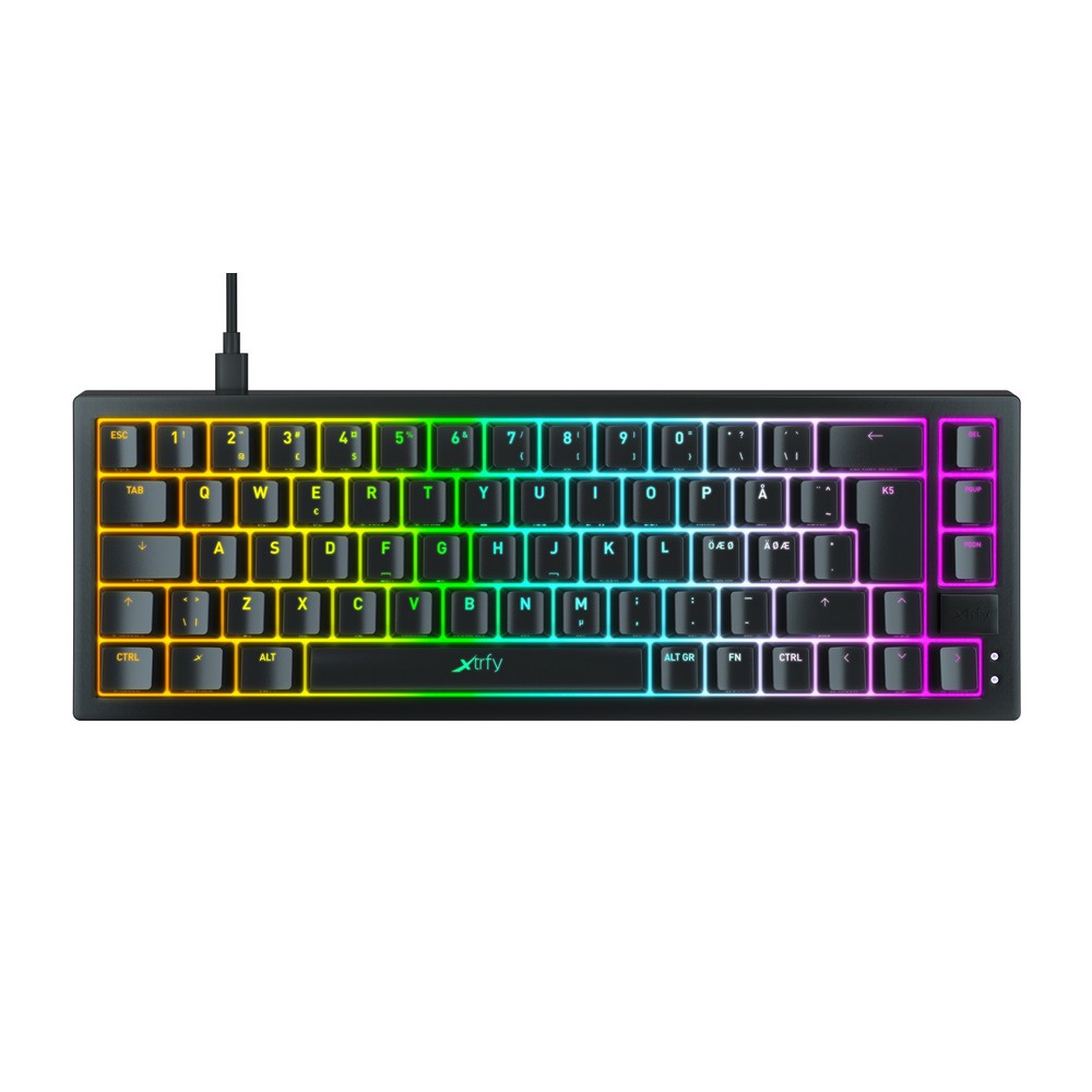Cherry Xtrfy K5 Compact 65% USB RGB Mechanical Gaming Keyboard Black (K5-RGB-CPT-BLACK-R-UK)