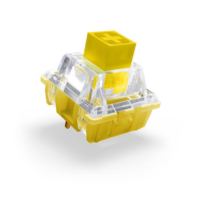 Cherry Xtrfy Kailh Box Noble Yellow Switches Mechanical 3-Pin clicky MX-Stem 65g  - 35 Pieces