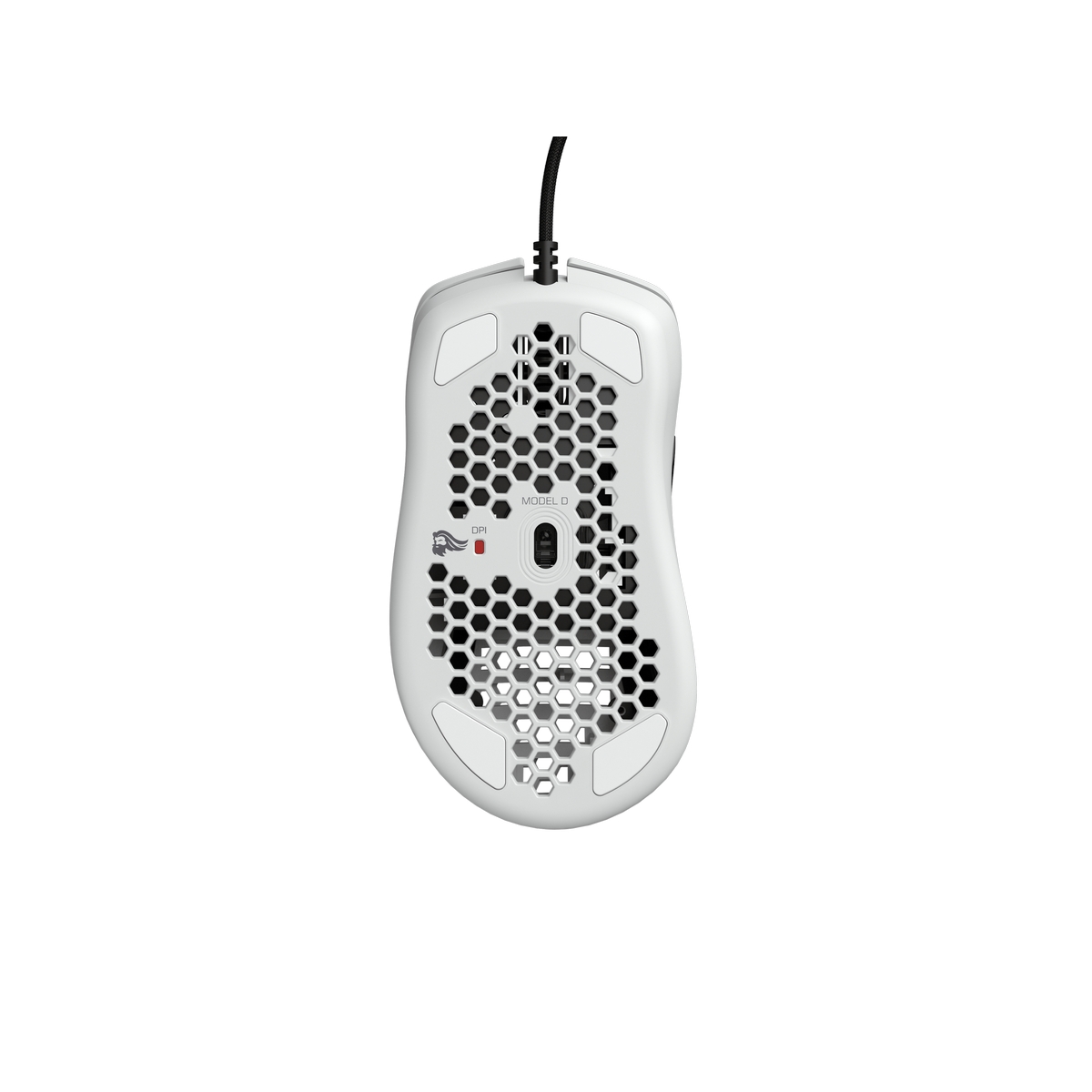 Glorious - Glorious Model D USB RGB Optical Gaming Mouse - Matte White (GD-WHITE)