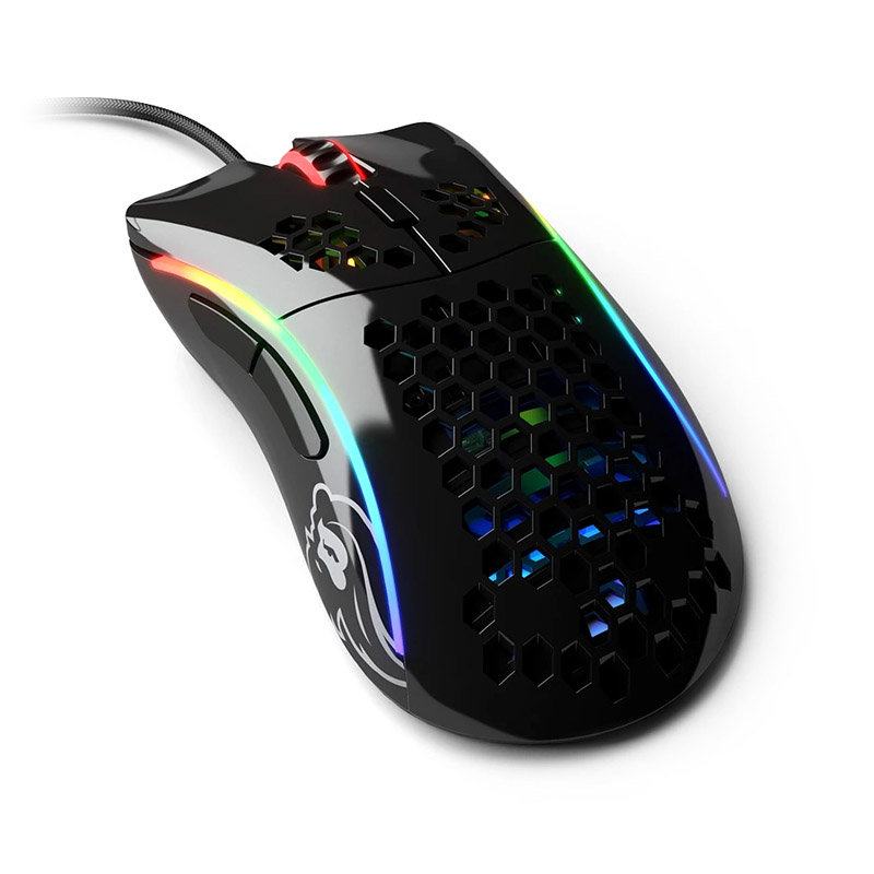 Glorious Model D- USB RGB Optical Gaming Mouse - Glossy Black (GLO-MS-DM-GB)