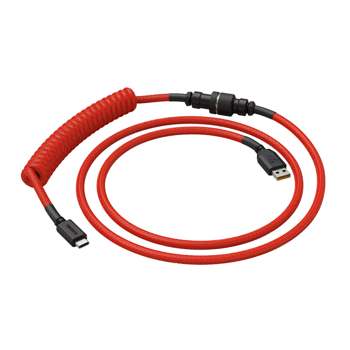 Glorious Coiled Cable USB-C to USB-A - Crimson Red (GLO-CBL-COIL-RED)
