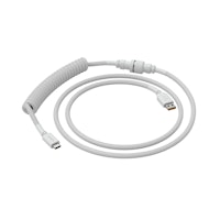 Photos - Keyboard Glorious Coiled Cable USB-C to USB-A - Ghost White (GLO-CBL-COIL 