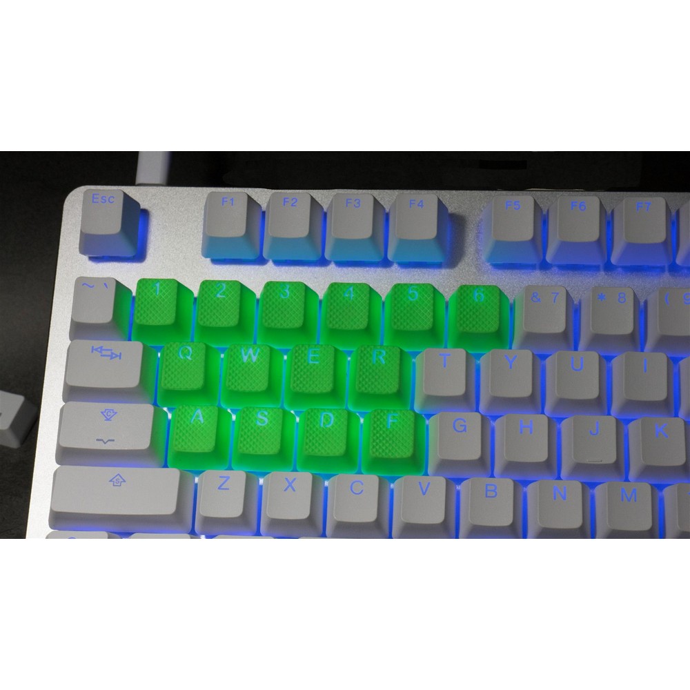 Tai Hao - Tai-Hao TPR Rubber Backlit Double Shot 18 Keys Neon Green