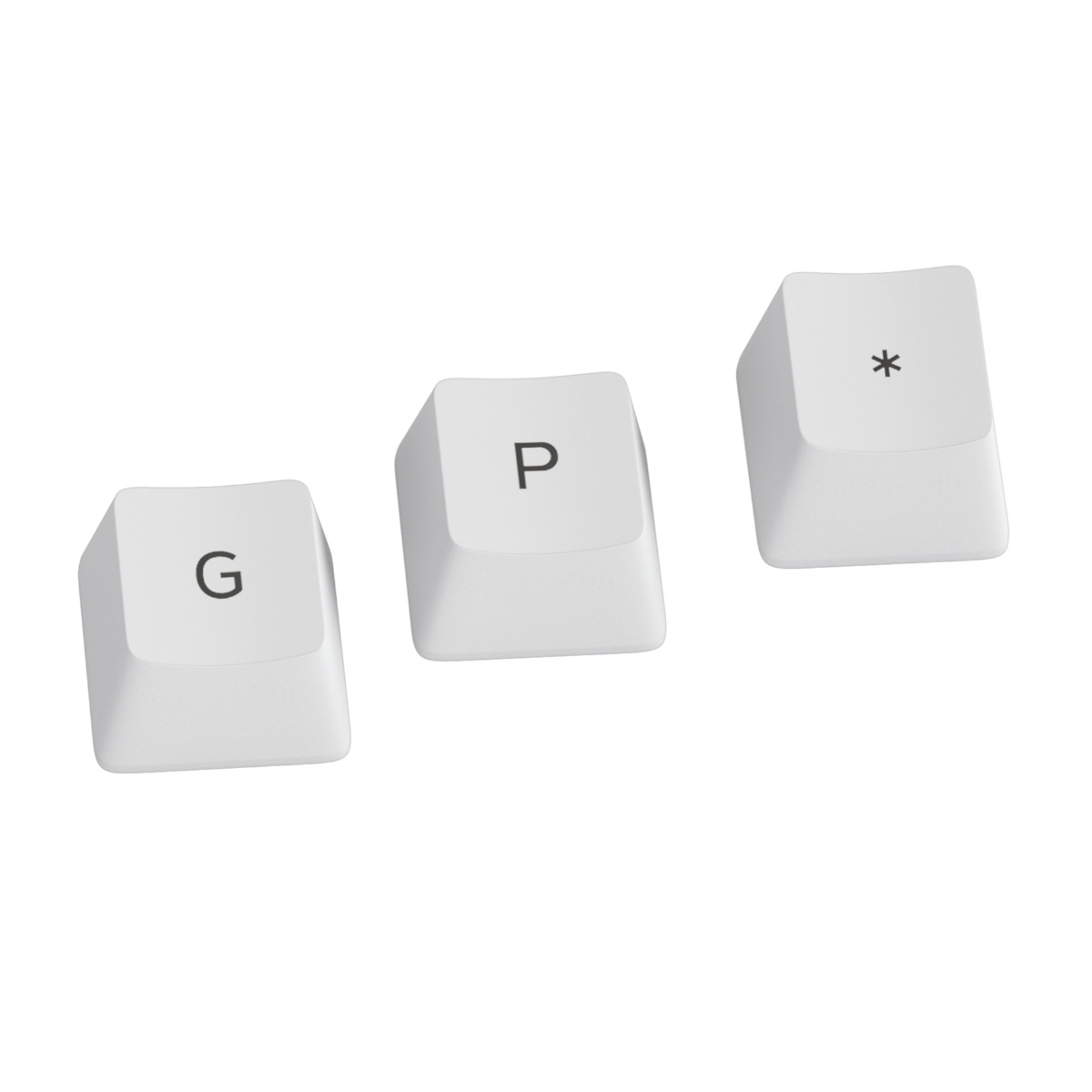 Glorious GPBT Keycaps - 114 PBT Keycaps, ANSI, US-Layout, Arctic White (GLO-KC-GPBT-W