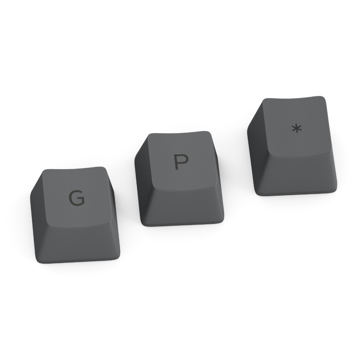 Glorious GPBT Keycaps - 114 PBT Keycaps, ANSI, US-Layout, Black Ash (GLO-KC-GPBT-B)
