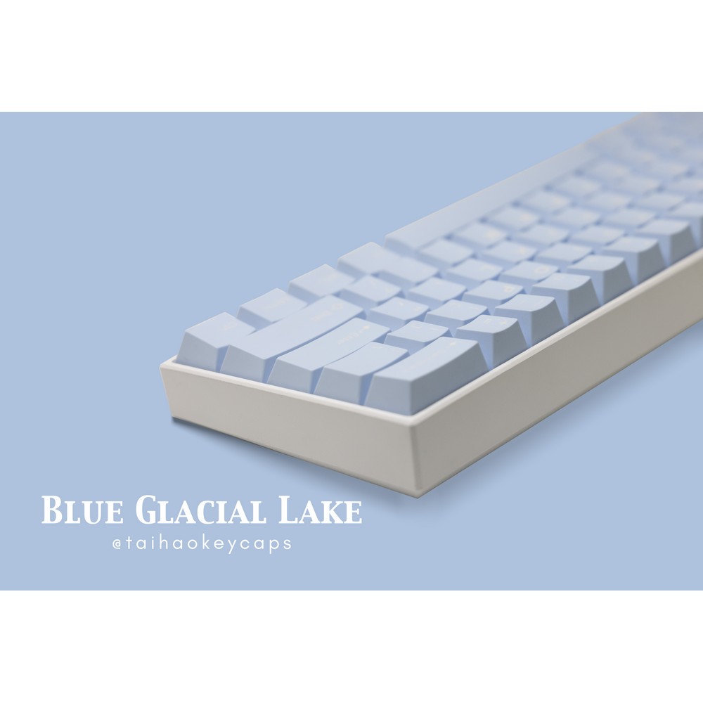 Tai Hao - Tai-Hao Cubic Profile ABS Double Shot Glacial Lake 150 Keycap Set UK Layout