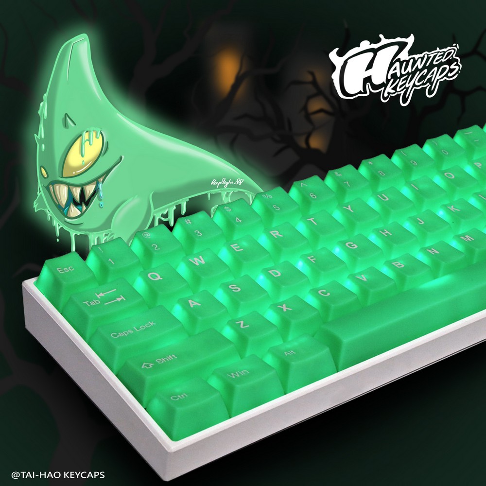 Tai Hao - Tai-Hao Translucent Cubic ABS Slime Sprout 152 Keycap Set UK Layout