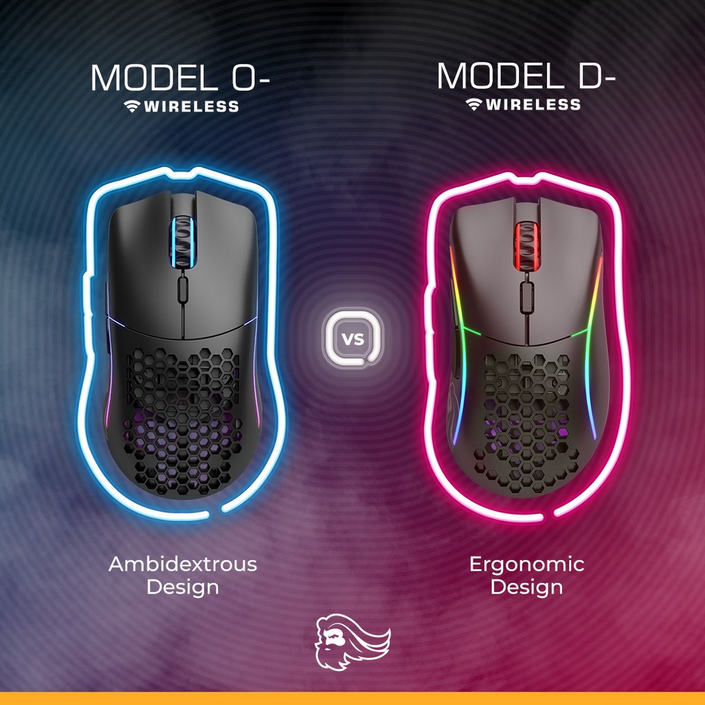 Glorious - Glorious Model O- Wireless RGB Optical Gaming Mouse - Matte Black (GLO-MS-OMW-MB)