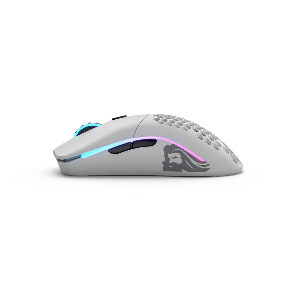 Glorious - Glorious Model O- Wireless RGB Optical Gaming Mouse - Matte White (GLO-MS-OMW-MW)