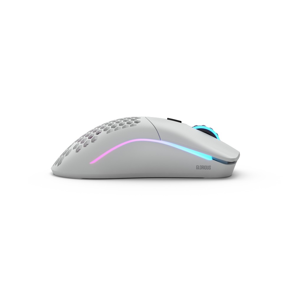 Glorious - Glorious Model O- Wireless RGB Optical Gaming Mouse - Matte White (GLO-MS-OMW-MW)
