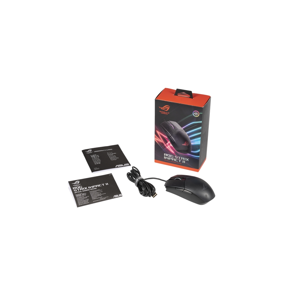 Asus - ASUS ROG Strix Impact II USB Optical RGB Wired Gaming Mouse (90MP01E0-B0UA00)