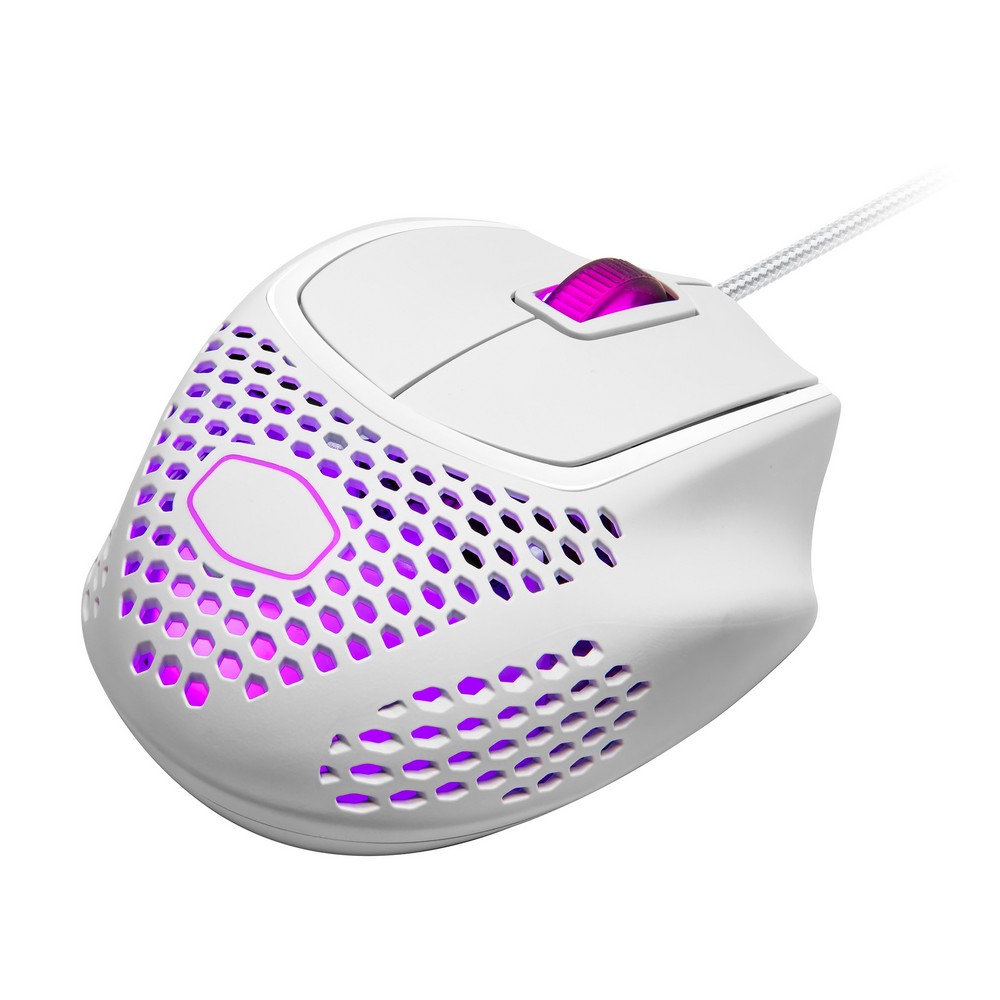 Cooler Master - Cooler Master MM720 USB Optical RGB Gaming Mouse - Matte White (MM-720-WWOL1)