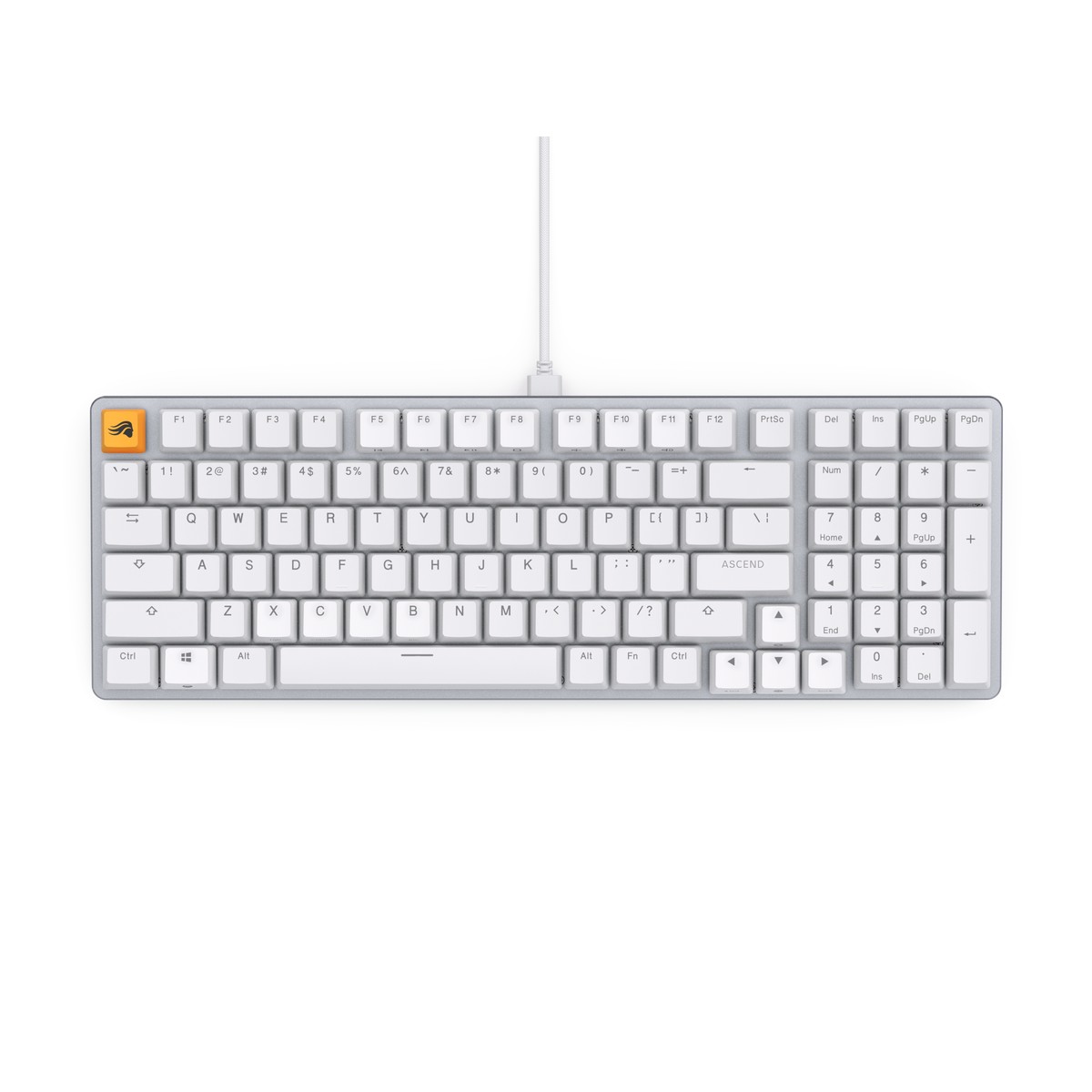 Glorious - Glorious GMMK 2 96% Mechanical Gaming Keyboard - Fox switch ANSI-US - White