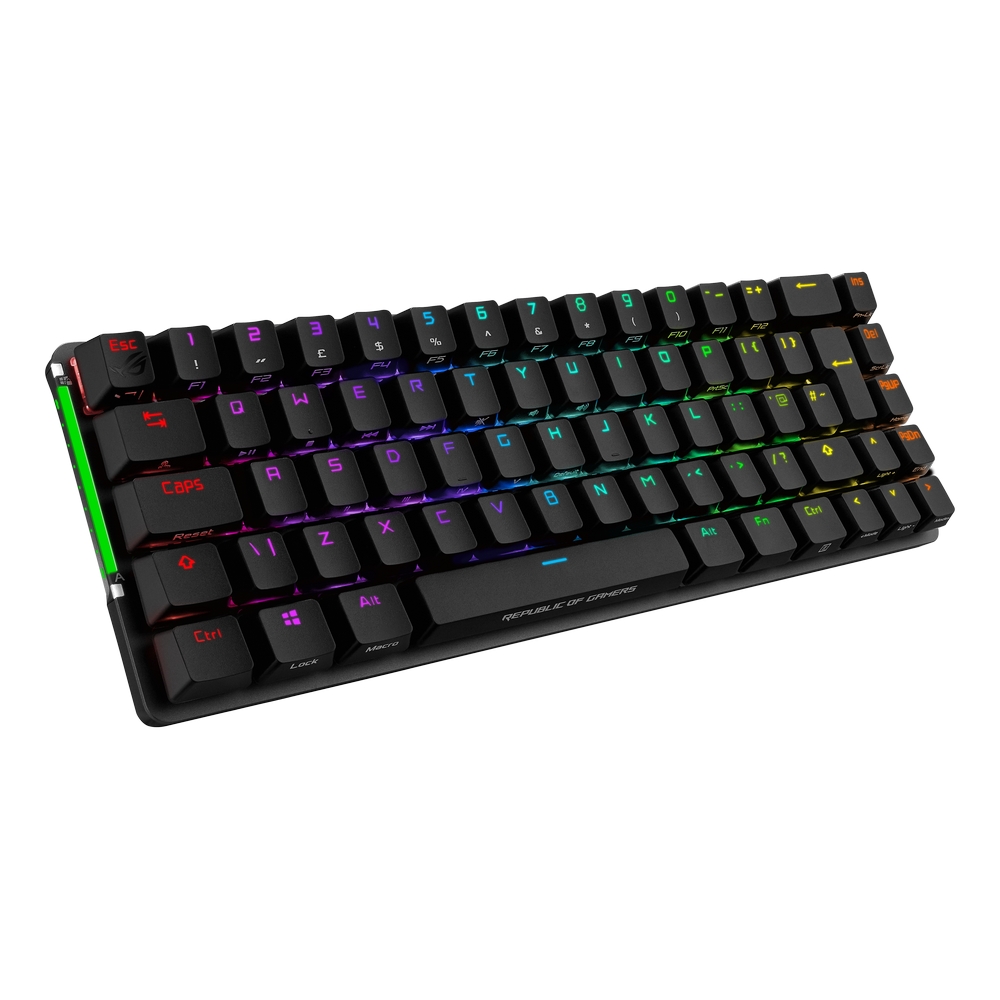 Asus - ASUS ROG 65% Falchion Wireless Mechanical RGB Gaming Keyboard Cherry MX Red Switches UK Layout
