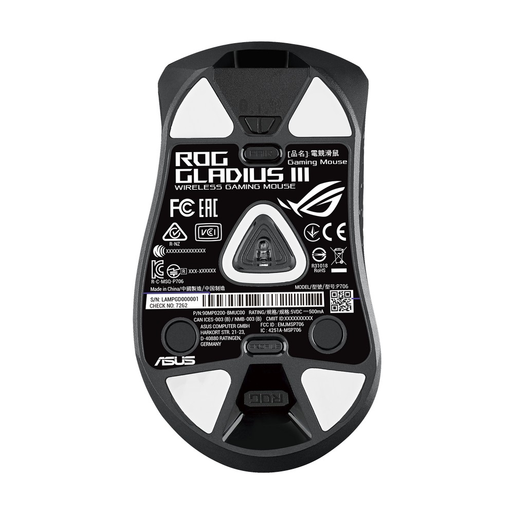 Asus - ASUS ROG Wireless Gladius III RGB Optical Gaming Mouse (90MP0200-BMUA00)