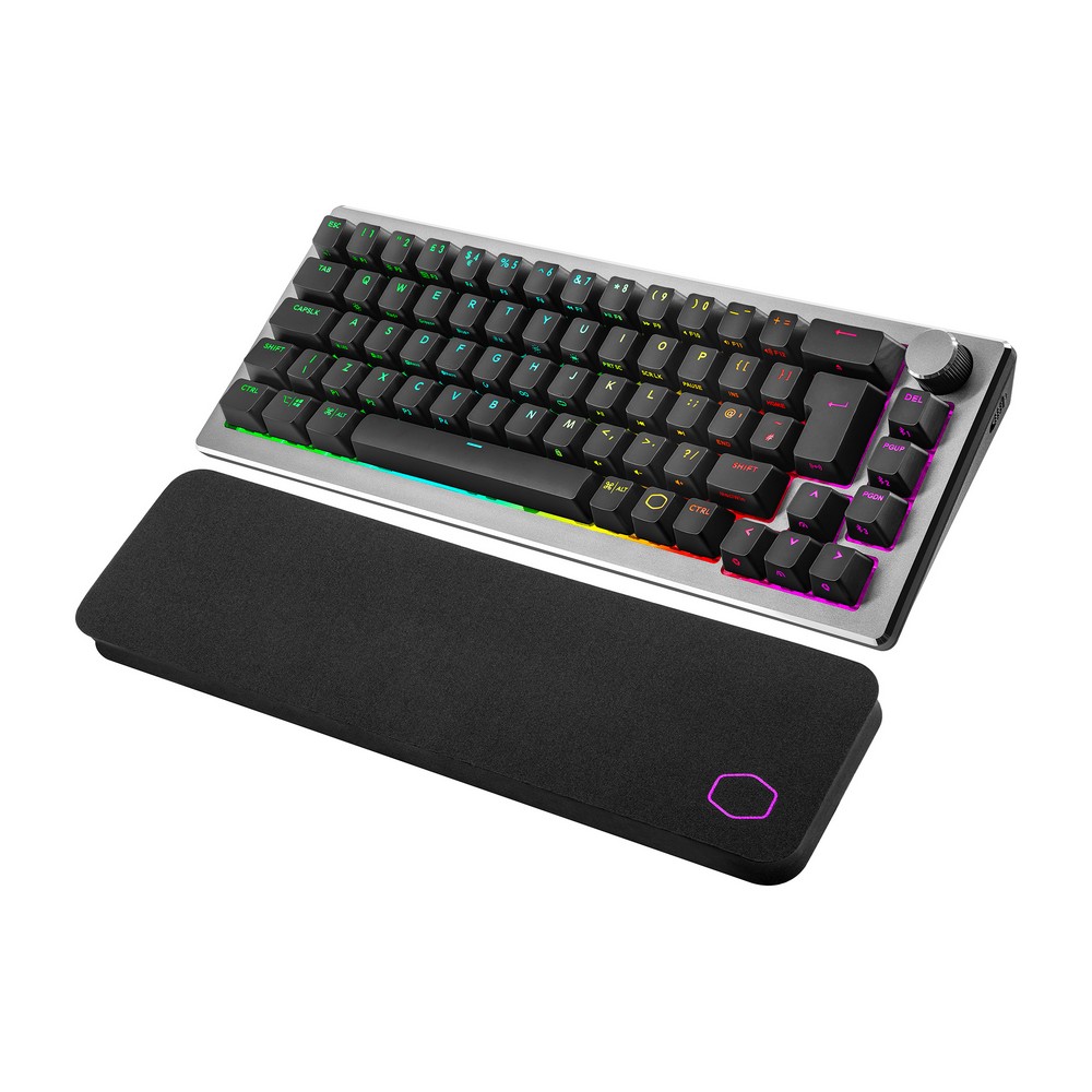 Cooler Master - Cooler Master CK721 Wireless RGB Mechanical Space Grey 65% Keyboard with Bluetooth - Red Switch