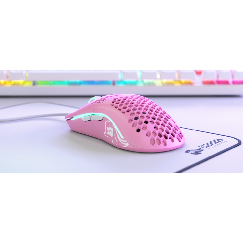Glorious - Glorious Model O USB RGB Odin Gaming Mouse - Matte Pink (GLO-MS-O-P-FORGE)