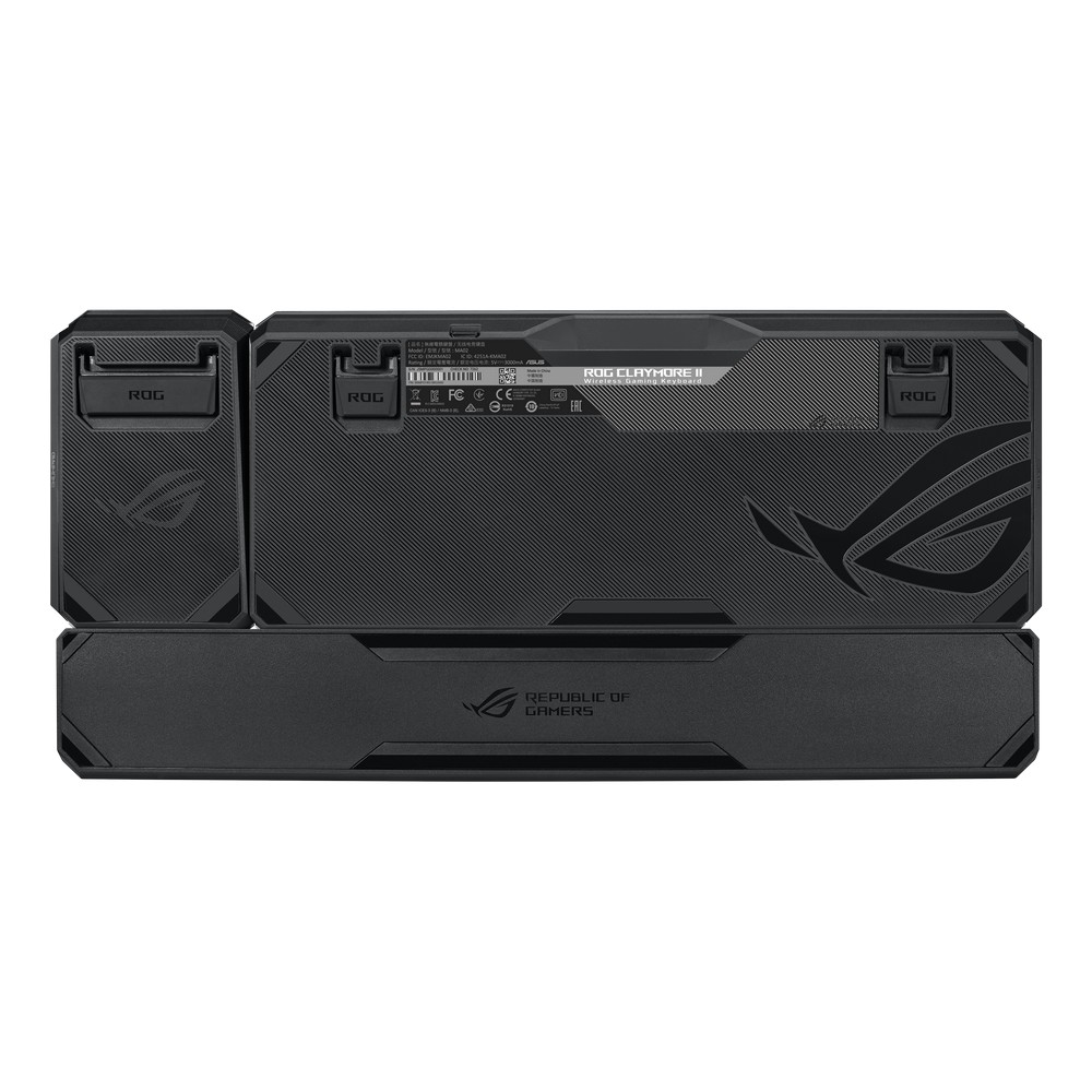 Asus - ASUS ROG Claymore 2 80/100% Mechanical Wireless USB Gaming Keyboard Red RX Switch (90MP01W0-BKEA00)