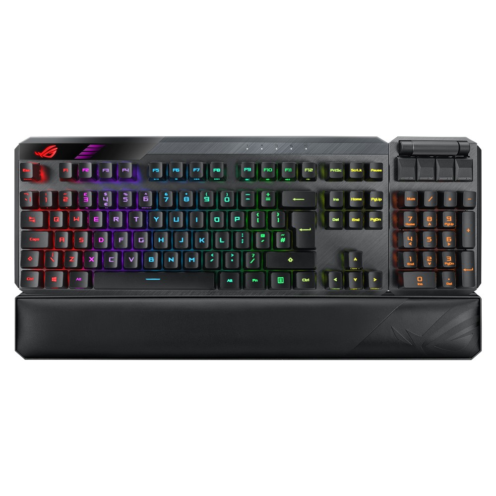 Asus - ASUS ROG Claymore 2 80/100% Mechanical Wireless USB Gaming Keyboard Red RX Switch (90MP01W0-BKEA00)