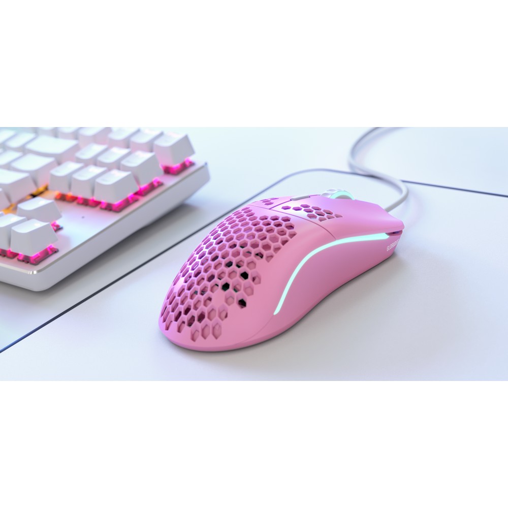 Glorious Model O- USB RGB Odin Gaming Mouse - Matte Pink (GLO-MS-OM-P-FORGE)
