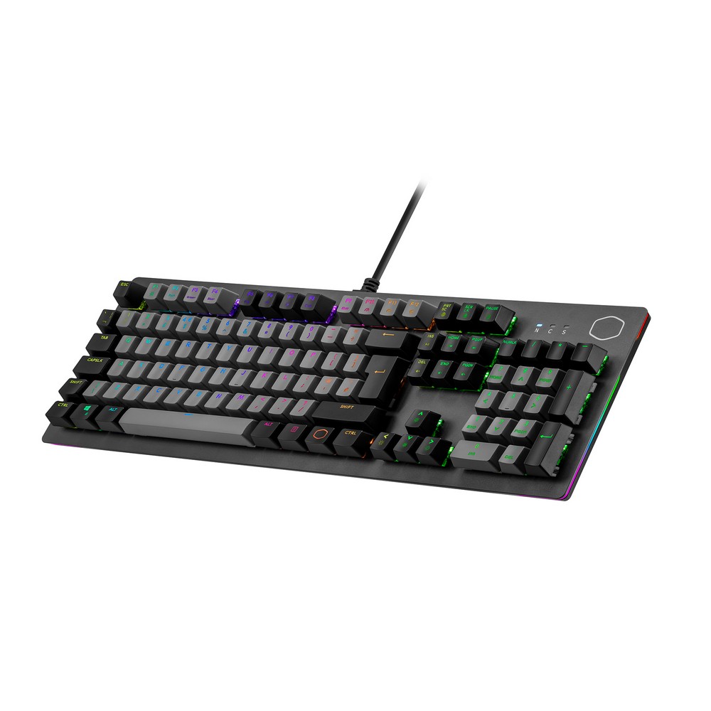 Cooler Master - Cooler Master CK352 RGB Dual Keycap Colour Mechanical Wired Gaming Keyboard - Red Switch (CK-352-GKM