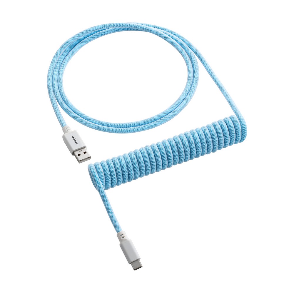 CableMod Classic Coiled Keyboard Cable USB A to USB Type C 150cm - Blueberry Cheesecake