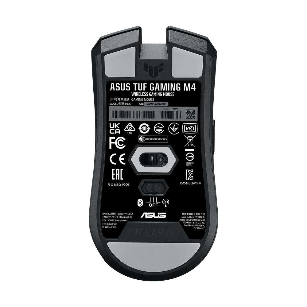 Asus - ASUS TUF Gaming M4 Wireless USB Lightweight Gaming Mouse (90MP02F0-BMUA00)