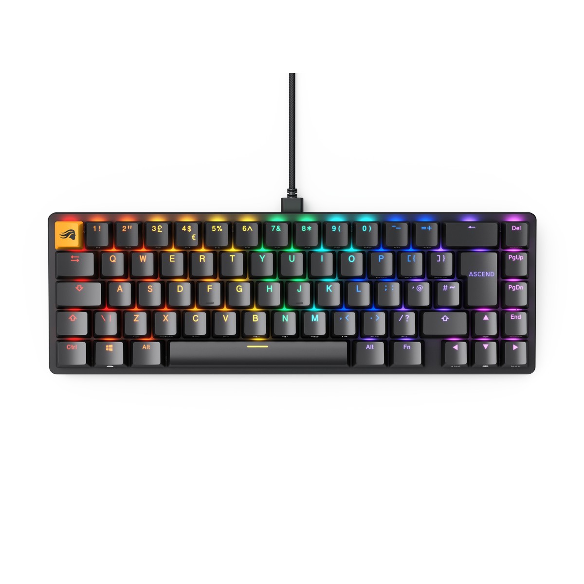 Glorious GMMK 2 65% RGB USB Mechanical Gaming Keyboard UK ISO - Black (GLO-GMMK2-65-FOX-ISO-B-UK)