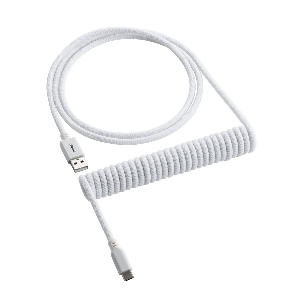 CableMod Classic Coiled Keyboard Cable USB A to USB Type C 150cm - Glacier White