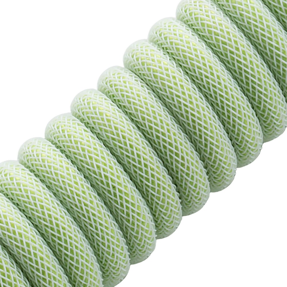 CableMod - CableMod Classic Coiled Keyboard Cable USB A to USB Type C 150cm - Lime Sorbet