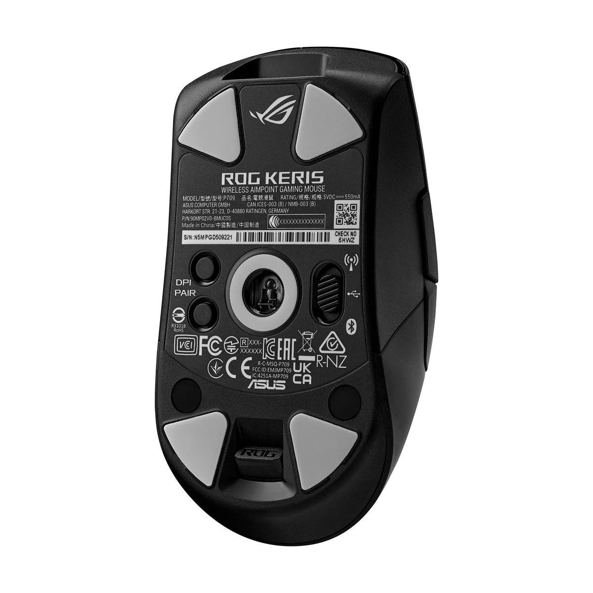 Asus - ASUS ROG Keris Wireless Aimpoint Wireless Gaming Mouse - Black (90MP02V0-BMUA00)