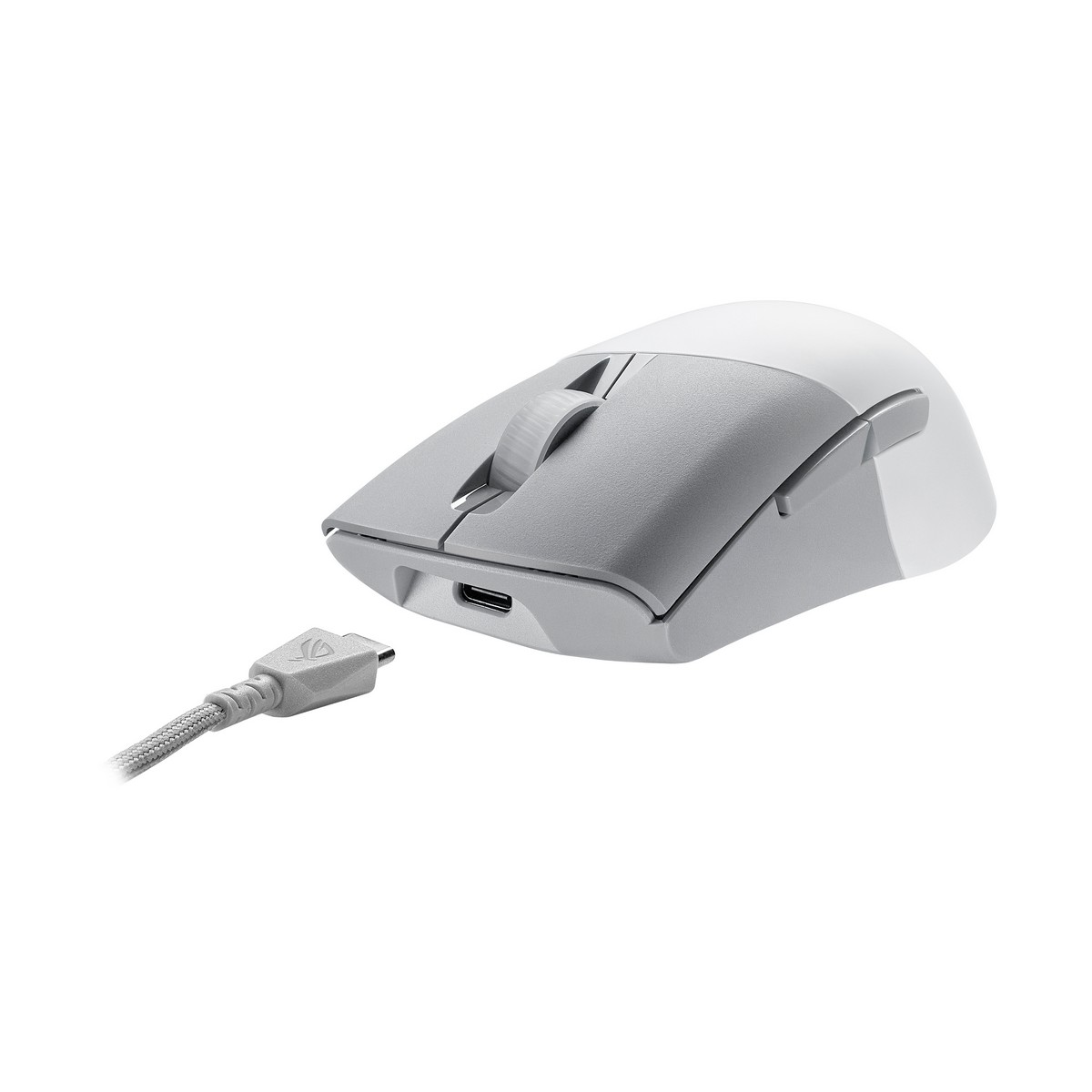 Asus - ASUS ROG Keris Wireless Aimpoint Wireless Gaming Mouse - White (90MP02V0-BMUA10)