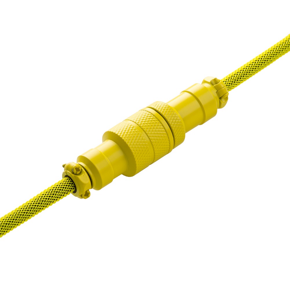 CableMod - CableMod Pro Coiled Keyboard Cable USB A to USB Type C 150cm - Dominator Yellow