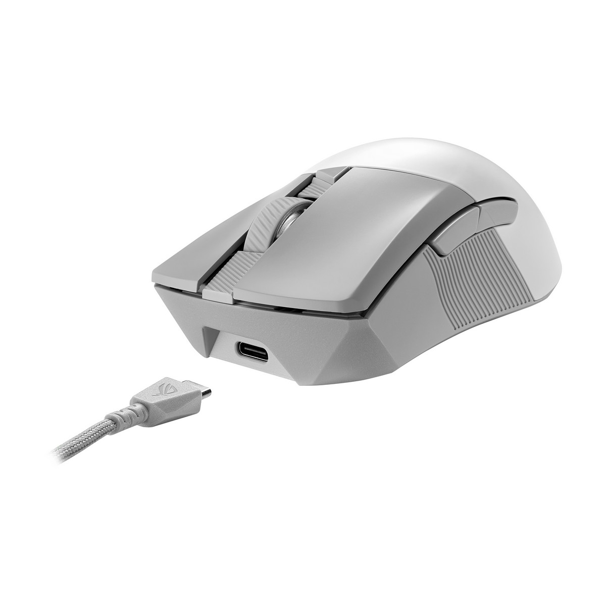 Asus - ASUS ROG Gladius III Wireless Aimpoint RGB Gaming Mouse - White (90MP02Y0-BMUA10)