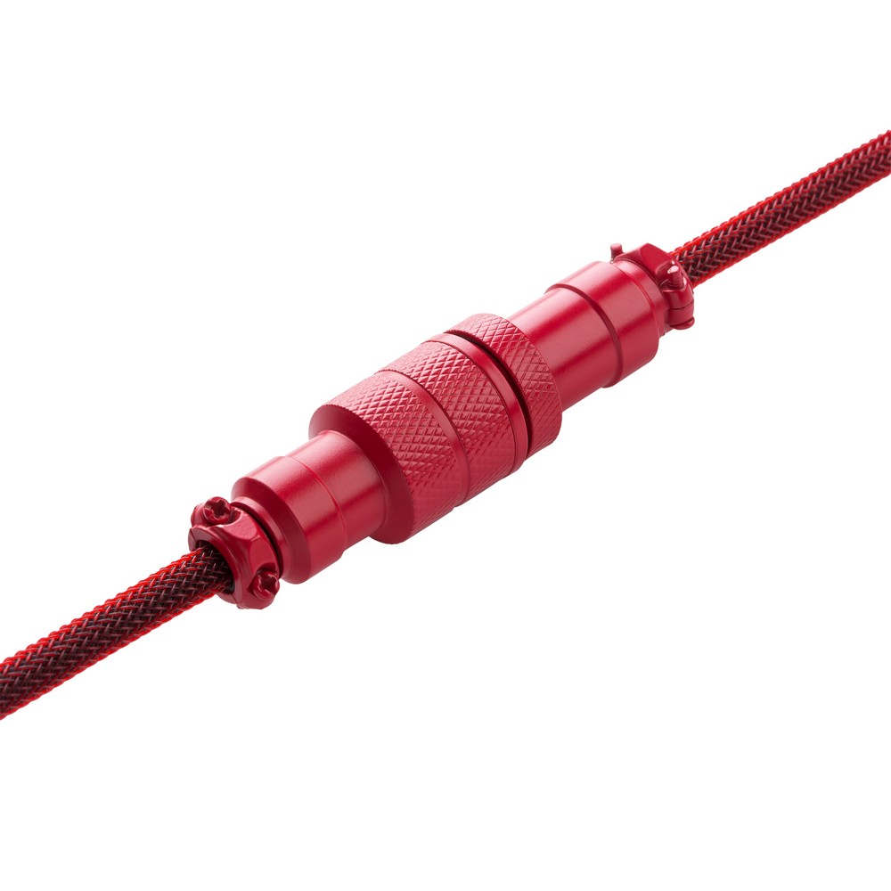 CableMod - CableMod Pro Coiled Keyboard Cable USB A to USB Type C 150 cm - Republic Red