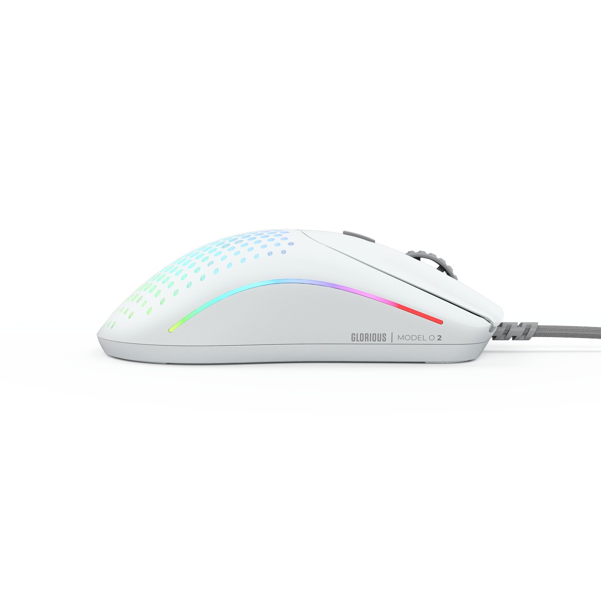 Glorious - Glorious Model O 2 USB RGB Optical Gaming Mouse - Matte White (GLO-MS-OV2-MW)