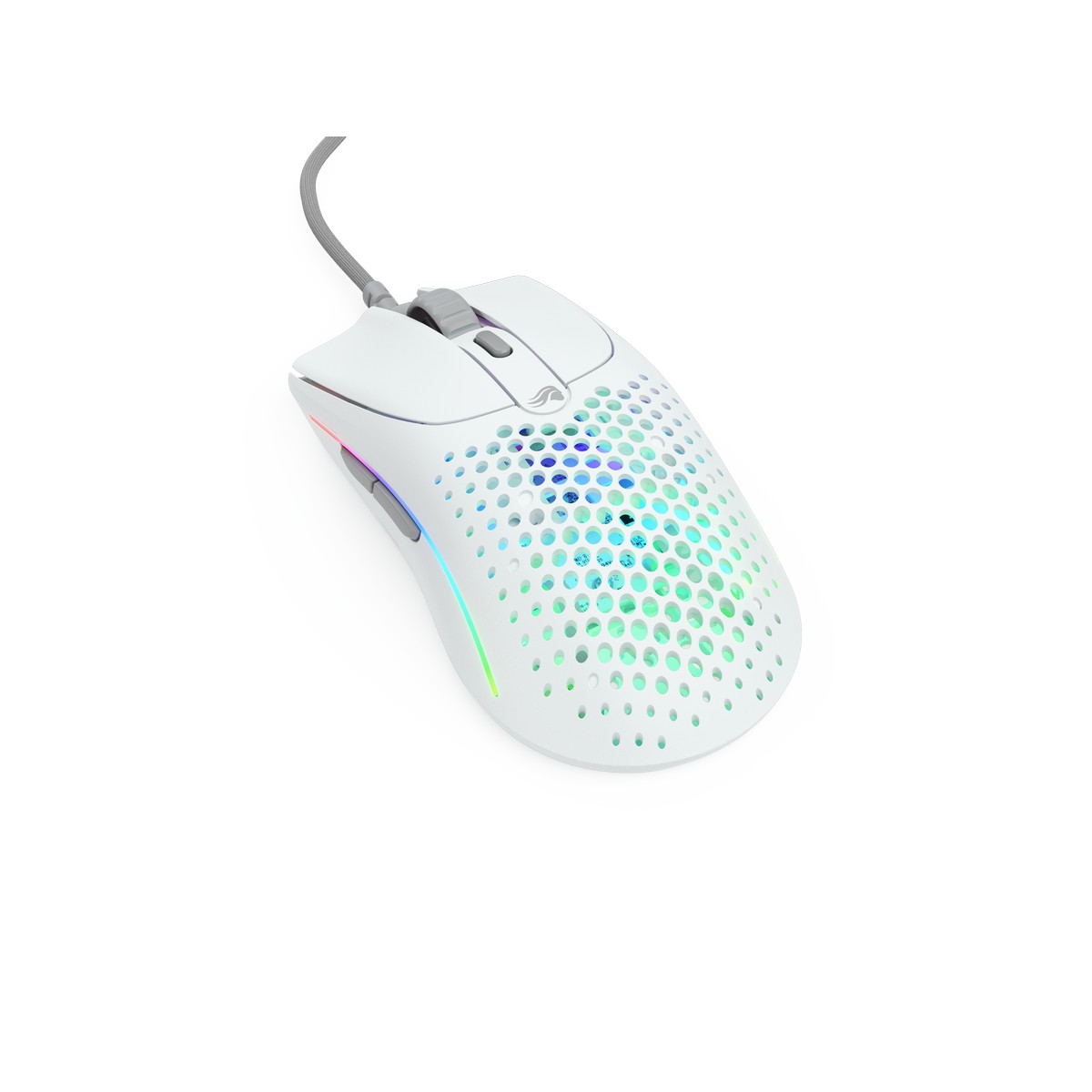 Glorious Model O 2 USB RGB Optical Gaming Mouse - Matte White (GLO-MS-OV2-MW)