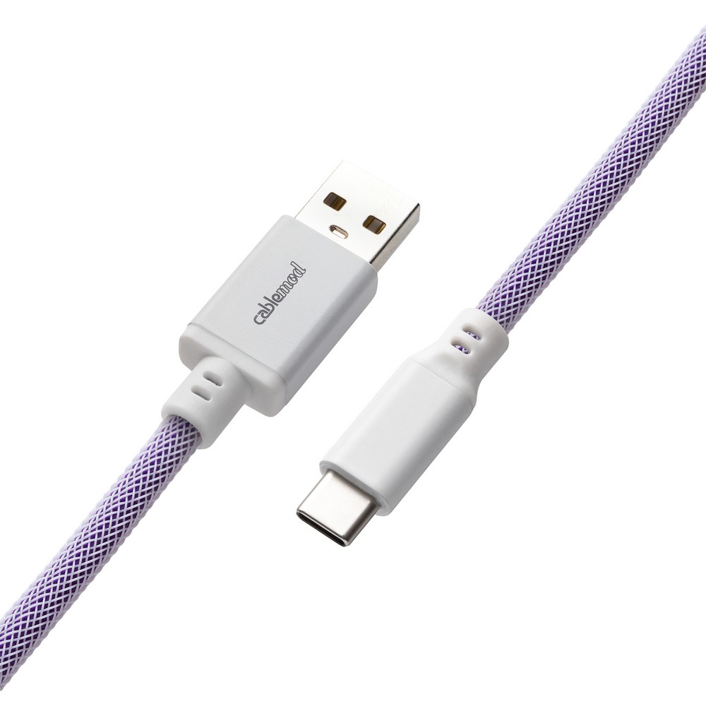 CableMod - CableMod Pro Coiled Keyboard Cable USB A to USB Type C 150cm - Rum Raisin
