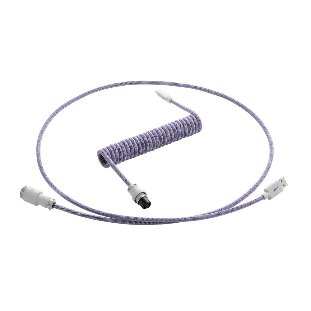 CableMod Pro Coiled Keyboard Cable USB A to USB Type C 150cm - Rum Raisin
