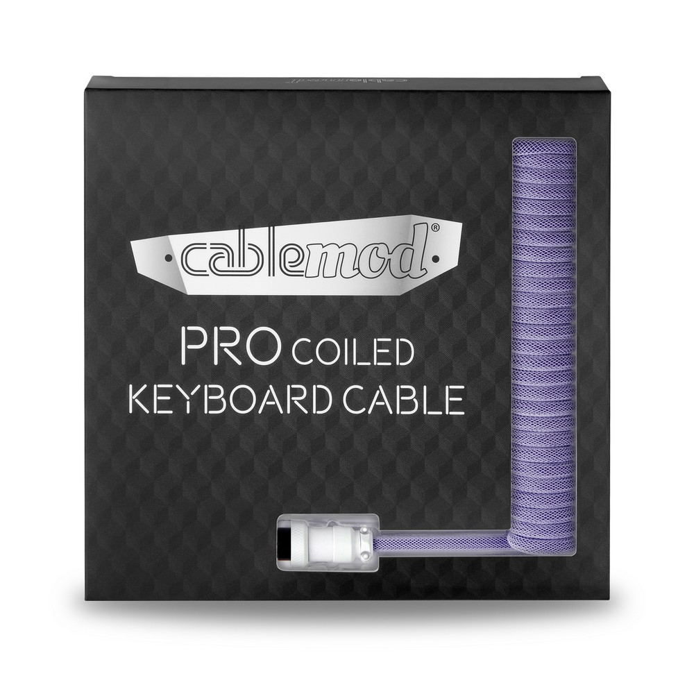 CableMod - CableMod Pro Coiled Keyboard Cable USB A to USB Type C 150cm - Rum Raisin