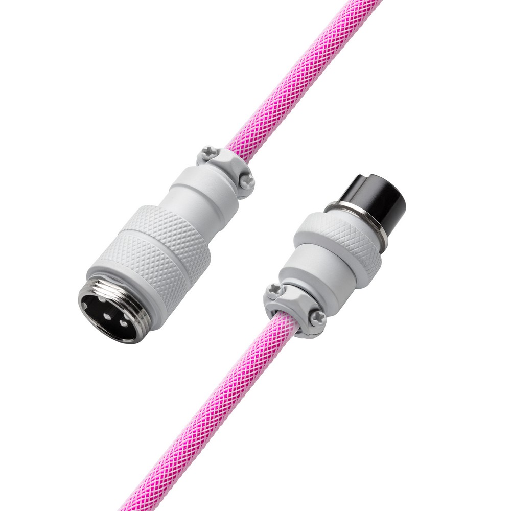 CableMod - CableMod Pro Coiled Keyboard Cable USB A to USB Type C 150cm - Strawberry Cream