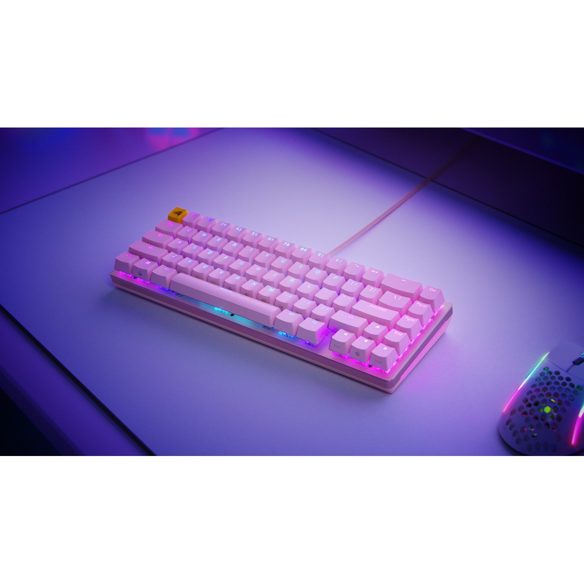 Glorious - Glorious GMMK 2 65% RGB USB Mechanical Gaming Keyboard UK ISO - Pink (GLO-GMMK2-65-FOX-ISO-P-UK)