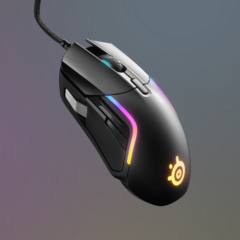 SteelSeries - SteelSeries Rival 5 Lightweight RGB USB Optical Gaming Mouse (62551)