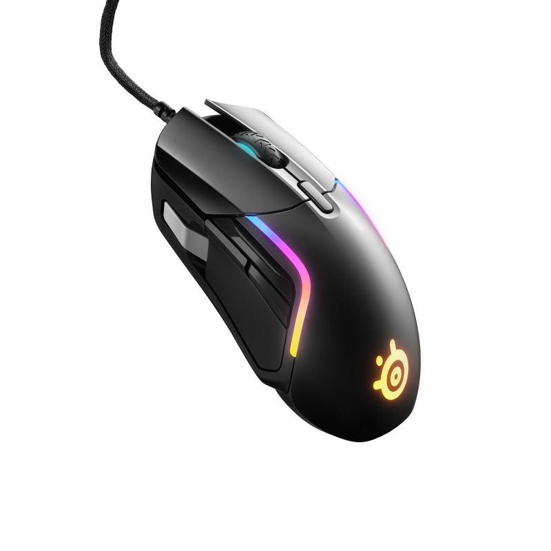 SteelSeries Rival 5 Lightweight RGB USB Optical Gaming Mouse (62551)