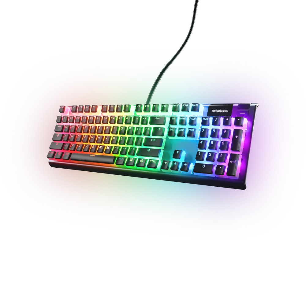 SteelSeries Prismcaps Mechanical Gaming Keyboard Keycap Set - Black UK Layout (60218)