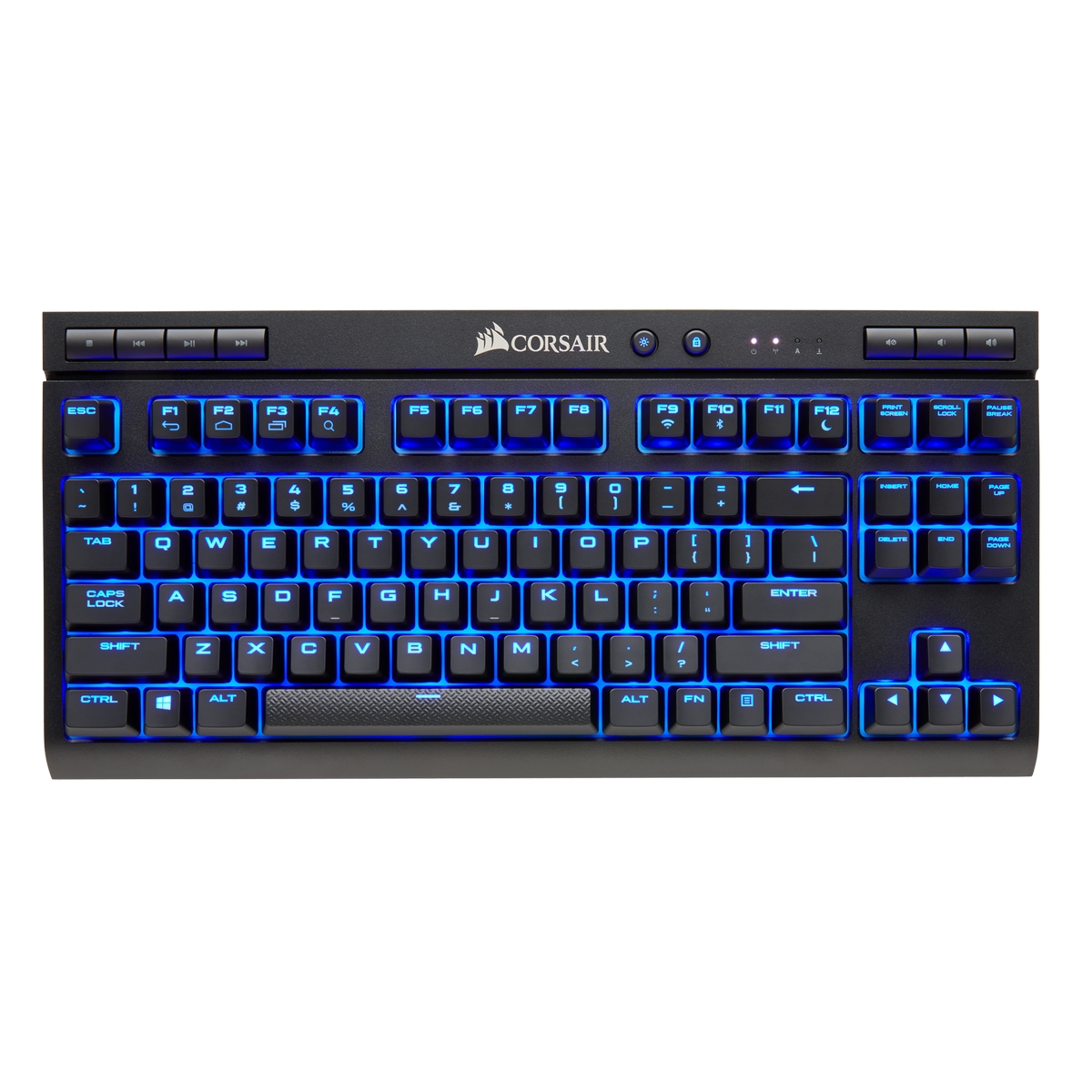 CORSAIR - Corsair K63 Wireless Mechanical Gaming Keyboard, Backlit Blue LED, Cherry MX Red (CH-9145030-UK)