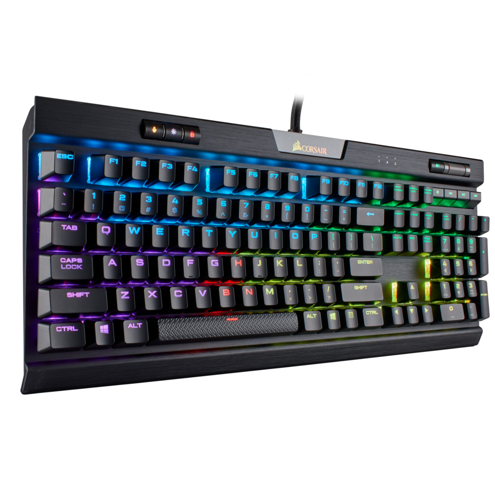 CORSAIR - Corsair Gaming K70 MK2 RGB USB Mechanical Gaming Keyboard - Cherry MX Red UK Layout
